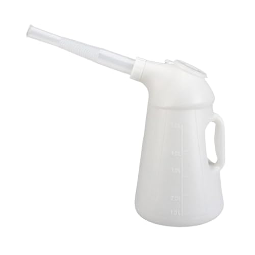 FashionCha Ölkanne mit Ausgießer HDPE Messbehälter Staubschutzdeckel Langlebig für Autowerkstatt Motorpflege Garage 1.2L, 5L FashionCha Ölkanne mit Ausgießer HDPE Messbehälter Staubschutzdeckel Langlebig für Autowerkstatt Motorpflege Garage 1.2L, 5L von FashionCha