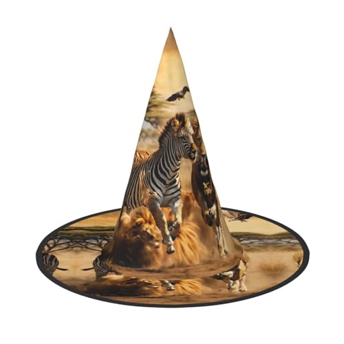 Fasmm Halloween-Hut mit Zebra-Tierdruck, Halloween-Dekoration, Karnevalszubehör, Dekoration für Gartenpartys im Freien Fasmm Halloween-Hut mit Zebra-Tierdruck, Halloween-Dekoration, Karnevalszubehör, Dekoration für Gartenpartys im Freien von Fasmm