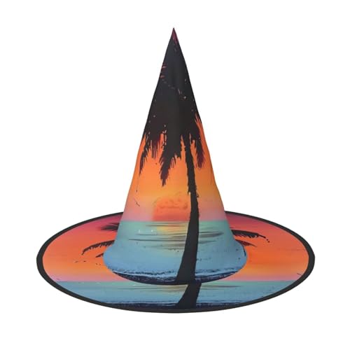 Fasmm Halloween-Hut mit tropischem Sonnenuntergang, Halloween-Dekoration, Karnevalszubehör, Dekoration für Gartenpartys im Freien Fasmm Halloween-Hut mit tropischem Sonnenuntergang, Halloween-Dekoration, Karnevalszubehör, Dekoration für Gartenpartys im Freien von Fasmm