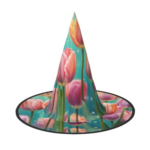 Fasmm Roter Tulpenaufdruck, Halloween-Dekoration, Karnevals-Zubehör, Dekoration für Gartenpartys im Freien Fasmm Roter Tulpenaufdruck, Halloween-Dekoration, Karnevals-Zubehör, Dekoration für Gartenpartys im Freien von Fasmm