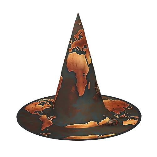Fasmm Rust-Weltkarten-Druck, Halloween-Dekoration, Karnevals-Zubehör, Dekoration für Outdoor-Gartenparty Fasmm Rust-Weltkarten-Druck, Halloween-Dekoration, Karnevals-Zubehör, Dekoration für Outdoor-Gartenparty von Fasmm