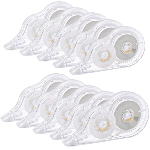 Fasood Korrekturroller 10 Stück, 13M x 5MM Korrekturmaus Set mit Schutzkappe, Schulsachen für Studenten kinder, Correction Tape Ideal für Büro & Zuhause Fasood Korrekturroller 10 Stück, 13M x 5MM Korrekturmaus Set mit Schutzkappe, Schulsachen für Studenten kinder, Correction Tape Ideal für Büro & Zuhause von Fasood