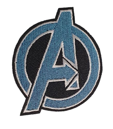 Fat-catz-copy-catz Avenger's Assemble Logo Super Hero Captain America bestickter Aufnäher zum Aufbügeln oder Aufnähen, 7 cm Durchmesser von fat-catz-copy-catz