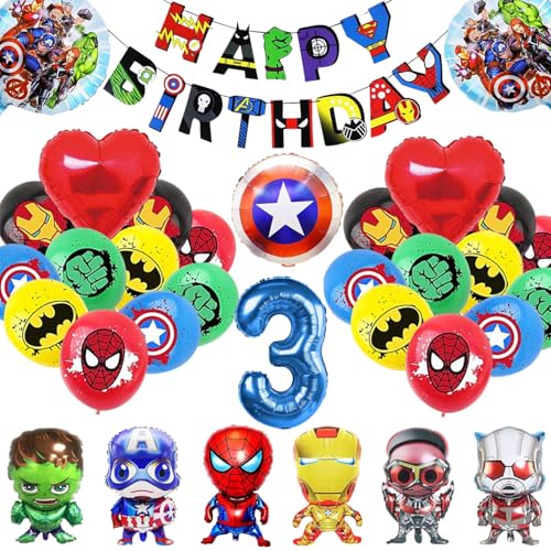 33 Stück Deko Geburtstag 3 Jahre, Luftballons Geburtstag 3 Jahre, Luftballon Kindergeburtstag Deko, Luftballon Deko 3 Jahre Party Luftballons Dekoration für Kinder 33 Stück Deko Geburtstag 3 Jahre, Luftballons Geburtstag 3 Jahre, Luftballon Kindergeburtstag Deko, Luftballon Deko 3 Jahre Party Luftballons Dekoration für Kinder von FatrouGirl