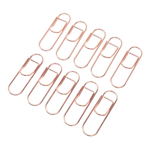 Fauitay Metall -Stift -Clips -Packung mit 66 Metallstiftclips für Schüler Nicht Schlammige Schutzpapierpene für Notebooks Office School (Roségold) von Fauitay