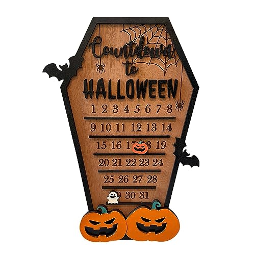 Halloween Adventskalender Halloween Deko mit Geist und Kürbis Beweglicher Holzblock Countdown Kalender aus Holz Halloween Adventskalender Halloween Deko mit Geist und Kürbis Beweglicher Holzblock Countdown Kalender aus Holz von Fauitay