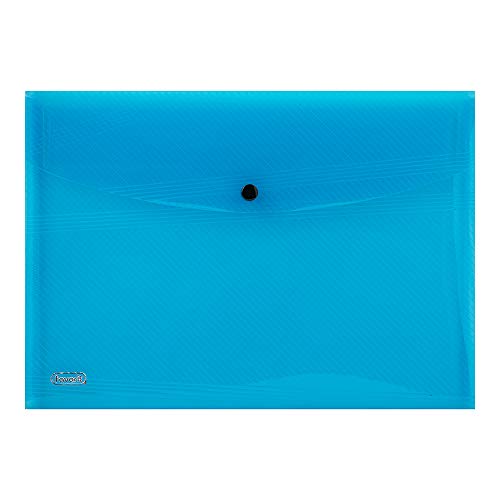 Briefumschläge mit Hawaii-Knopf, A4, Polypropylen, Blau, glatte Oberfläche, 5 Stück Briefumschläge mit Hawaii-Knopf, A4, Polypropylen, Blau, glatte Oberfläche, 5 Stück von Favorit