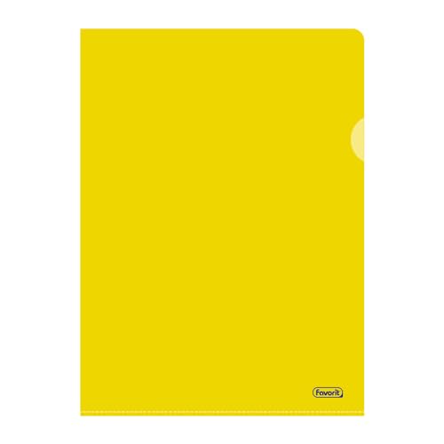 Favorit, L-Mappen 25 Stück, Format 22x30 cm mit mindestens 30% Bio Based Polyethylen, hohe Dicke, Farbe gelb Favorit, L-Mappen 25 Stück, Format 22x30 cm mit mindestens 30% Bio Based Polyethylen, hohe Dicke, Farbe gelb von Favorit