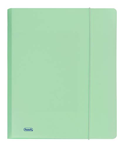 Favorit 400116604 Sammelmappe 3 Lembi mit Elasthan P@STEL Innenformat 24 x 33 cm Dorso 0-1, Smeraldo von Favorit