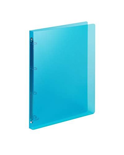 Favorit 400116630 Ringbuch aus Polypropylen, Lumina, 22 x 30 cm, 4 Ringe, rund, Durchmesser 15 mm, Blau von Favorit