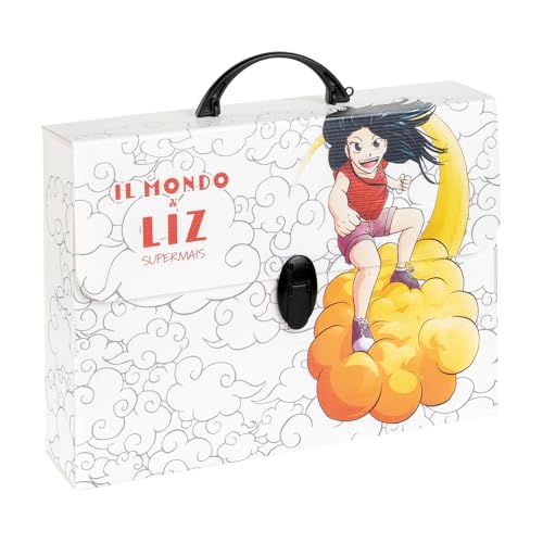 Favorit Koffer aus Polypropylen mit Aufdruck in hoher Auflösung MANGA Die Welt von Liz, Maße 37,5 x 27 cm, Rücken 8 cm, 1 Verschluss von Favorit