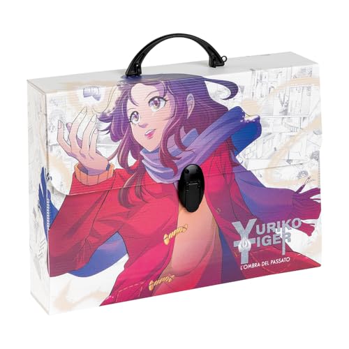 Favorit Koffer aus Polypropylen mit Aufdruck in hoher Auflösung MANGA Yuriko Tiger, Maße 37,5 x 27 cm, Rücken 8 cm, 1 Verschluss Favorit Koffer aus Polypropylen mit Aufdruck in hoher Auflösung MANGA Yuriko Tiger, Maße 37,5 x 27 cm, Rücken 8 cm, 1 Verschluss von Favorit