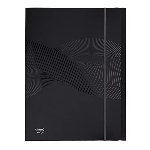 Favorit Ordner 3 Klappen mit Gummiband Osmose, 24 x 33 cm, Rücken 0-1 cm, Polypropylen matt recycelt, schwarz Favorit Ordner 3 Klappen mit Gummiband Osmose, 24 x 33 cm, Rücken 0-1 cm, Polypropylen matt recycelt, schwarz von Favorit
