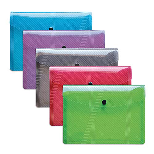 Hawaii-Briefumschläge, A4, Polypropylen, verschiedene Farben, glatte Oberfläche, 5 Stück Hawaii-Briefumschläge, A4, Polypropylen, verschiedene Farben, glatte Oberfläche, 5 Stück von Favorit