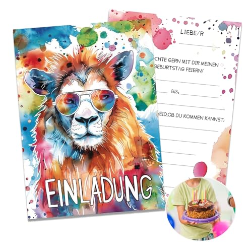 Favson 14 Stück Bunte Löwen-Einladungskarten, Niedliche Romantische Grußkarten, Lustige, Lässige Geburtstagseinladungen, Perfekt für Kindergeburtstage, Geburtstagsgeschenke für Mädchen und Jungen Favson 14 Stück Bunte Löwen-Einladungskarten, Niedliche Romantische Grußkarten, Lustige, Lässige Geburtstagseinladungen, Perfekt für Kindergeburtstage, Geburtstagsgeschenke für Mädchen und Jungen von Favson