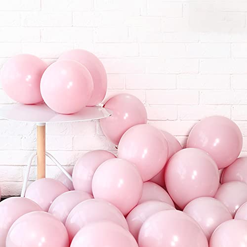 Macaron Pink Balloons, Pack of 100 Pastel Pink Helium Balloons, Latex Balloons, Party Balloons for Wedding, Birthday Party, Baby Shower, Valentine's Day Decoration von Favson