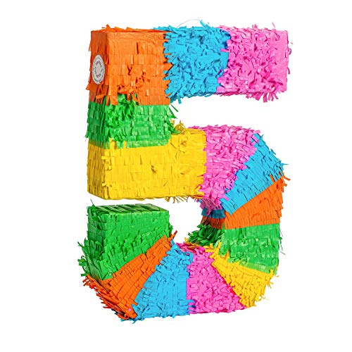 Rink Drink Fax Potato Number 5 Pinata - 50 x 7,5 x 35 cm - Rainbow Rink Drink Fax Potato Number 5 Pinata - 50 x 7,5 x 35 cm - Rainbow von Fax Potato