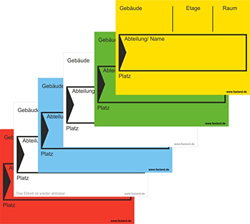 200x Umzugetiketten Nr.4, 105x74, Beschriftung mit Etiketten vom Umzugskarton für den Umzug, Umzugsetiketten, Mix Paket von Faxland