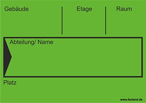 40x Umzugetiketten Nr.4, 105x74, Beschriftung mit Etiketten vom Umzugskarton für den Umzug, Umzugsetiketten, Grün von Faxland