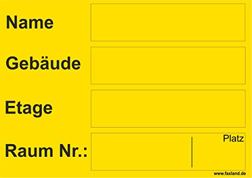40x Umzugetiketten Nr.5, 105x74, Beschriftung mit Etiketten vom Umzugskarton für den Umzug, Umzugsetiketten, Gelb von Faxland