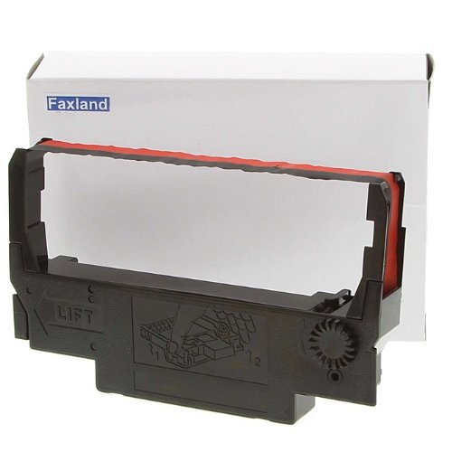 Farbband (schwarz-rot) für Epson TM-U 210 D, kompatibel Marke Faxland, TM-U210D von Faxland