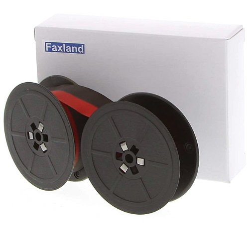 Farbband - schwarz-rot- Spule Durchmesser 50 mm, kompatibel Marke Faxland von Faxland