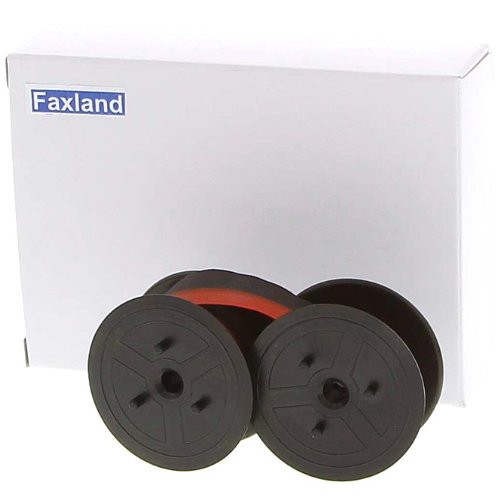 Farbband - schwarz-rot- für Sanyo CY 6300 DP als Doppelspule für CY6300DP von Faxland