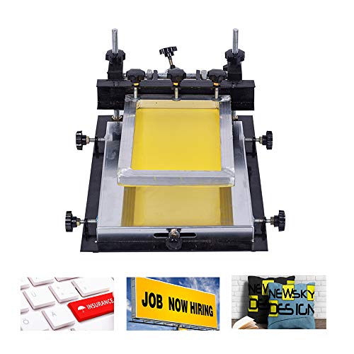 Fayelong Schablonen-Drucker Siebdruckmaschine Schweißpaste Drucker für Kleidung Tasche Karton Papier Kunststoffe Edelstahl CE-zertifizierter Glasdruck (52 x 42 cm) von Fayelong
