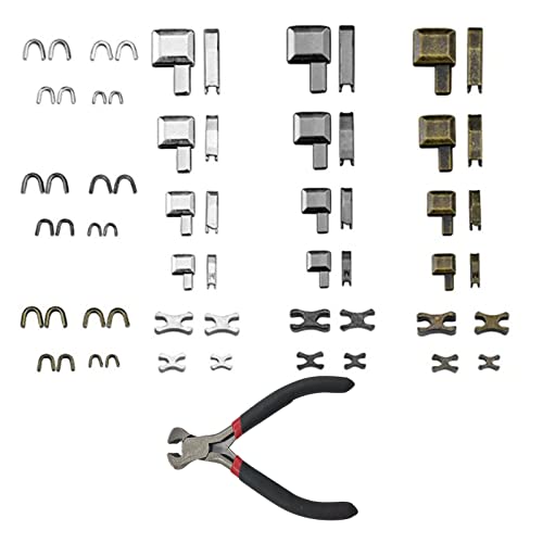 60 Stück Reißverschlussstopper, Reißverschluss Reparatur Set, Reißverschluss Unten Oben, mit Zange, für Kleidung, Gepäck und Zelte 60 Stück Reißverschlussstopper, Reißverschluss Reparatur Set, Reißverschluss Unten Oben, mit Zange, für Kleidung, Gepäck und Zelte von Fayemint
