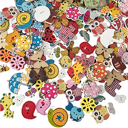 100 Stück Tiere Knöpfe, Bunt Kleine Knöpfe, Bastelknöpfe Puppenknöpfe für Scrapbooking und Nähen, Malerei, DIY Handgefertigte Verzierung… 100 Stück Tiere Knöpfe, Bunt Kleine Knöpfe, Bastelknöpfe Puppenknöpfe für Scrapbooking und Nähen, Malerei, DIY Handgefertigte Verzierung… von Fayemint