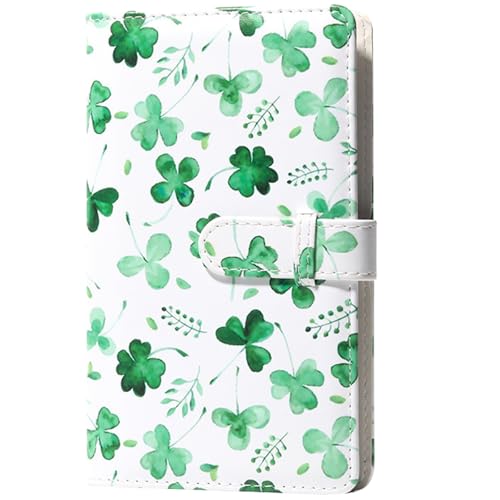 Fazvncv Fotoalbum, 7,6 cm, Fotokartenhalter, PU-Leder, Fotoalbum für 7,6 cm große Bilder, für 96 Fotos von Fazvncv