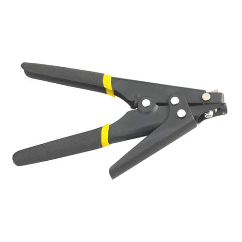 Fazvncv Kabelbinderpistolen Spann- und Schneidwerkzeug für Nylon-Kabelbinder-Verschlüsse, Metallgehäuse, Kabel für schnelles Umreifen von Fazvncv