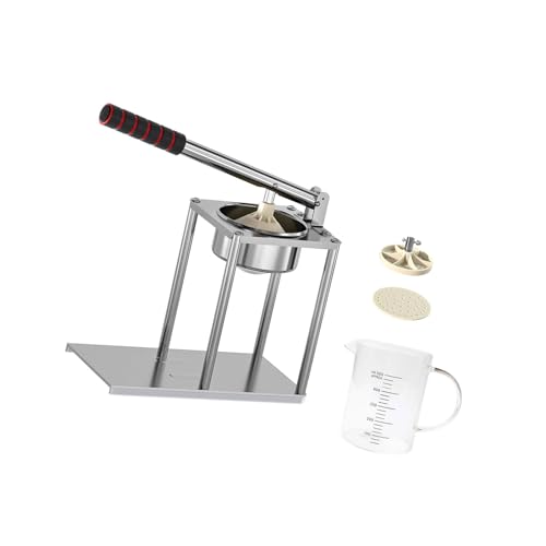 Fazvncv Manuelle Premium-Obstpresse mit 500 ml Messbecher und flachem Sieb, Mehrzweck-Obstpresse mit Sieb Fazvncv Manuelle Premium-Obstpresse mit 500 ml Messbecher und flachem Sieb, Mehrzweck-Obstpresse mit Sieb von Fazvncv