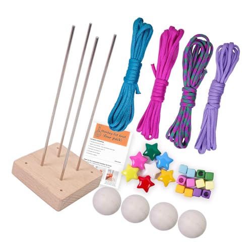 Fazvncv Paracord-Set mit Strickwerkzeug, dekorative Kugel, Anhänger, Regenschirm, Seilball, Bastelsets für Rucksäcke Fazvncv Paracord-Set mit Strickwerkzeug, dekorative Kugel, Anhänger, Regenschirm, Seilball, Bastelsets für Rucksäcke von Fazvncv