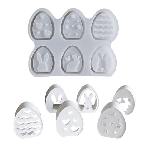Fazvncv Silikonform, handgefertigt, Ostereier-Form, Nachtlichter, Epoxidharz-Formen für Handwerk und Urlaubsdekorationen von Fazvncv