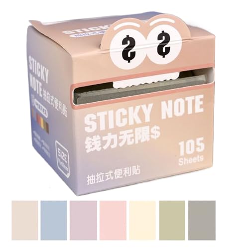 Cartoon Sticky Notes - süße selbstklebende Pads für den Unterricht, Arbeit mit reibungsloser Schreibfunktion, lustigen Memo -Noten für Schüler, Freunde, Kollegen, verschiedene Farbpapier, 3x3 Zoll Cartoon Sticky Notes - süße selbstklebende Pads für den Unterricht, Arbeit mit reibungsloser Schreibfunktion, lustigen Memo -Noten für Schüler, Freunde, Kollegen, verschiedene Farbpapier, 3x3 Zoll von Fbinys