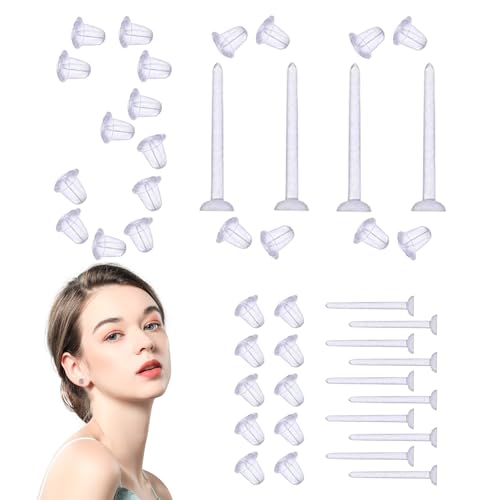 Fbinys Silikon-Ohrringpfosten und -verschlüsse, weiche und sichere Ohrring-Stopper, Schmuckherstellung, ideal für Frauen, Mädchen, Bankette, Partys und Reisen Fbinys Silikon-Ohrringpfosten und -verschlüsse, weiche und sichere Ohrring-Stopper, Schmuckherstellung, ideal für Frauen, Mädchen, Bankette, Partys und Reisen von Fbinys