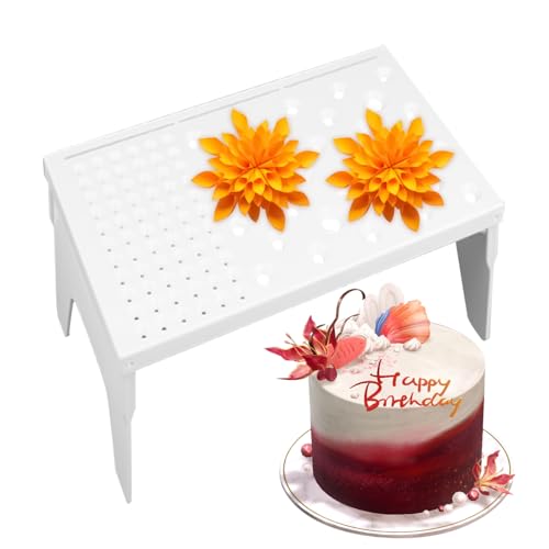 Gum Paste Flower Drying Rack, Air Dry Stand Baking Tools, Quick-Dry Handmade Sugar Flower for Cake Decoration Cupcakes Cooking Birthday Dessert Family Gathering, 27x16x12cm Gum Paste Flower Drying Rack, Air Dry Stand Baking Tools, Quick-Dry Handmade Sugar Flower for Cake Decoration Cupcakes Cooking Birthday Dessert Family Gathering, 27x16x12cm von Fbinys