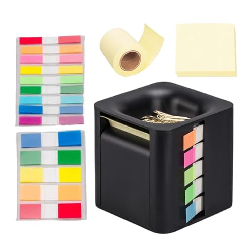 Würfelförmiger Haftnotizhalter, 4-in-1 Memo-Organizer, Pop-Up-Notizspender, bunte Index-Aufkleber, Papier-Notizblock-Organizer, Schreibtisch-Memo-Halter, Haftnotiz-Aufbewahrungsbox, praktischer Würfelförmiger Haftnotizhalter, 4-in-1 Memo-Organizer, Pop-Up-Notizspender, bunte Index-Aufkleber, Papier-Notizblock-Organizer, Schreibtisch-Memo-Halter, Haftnotiz-Aufbewahrungsbox, praktischer von Fbinys