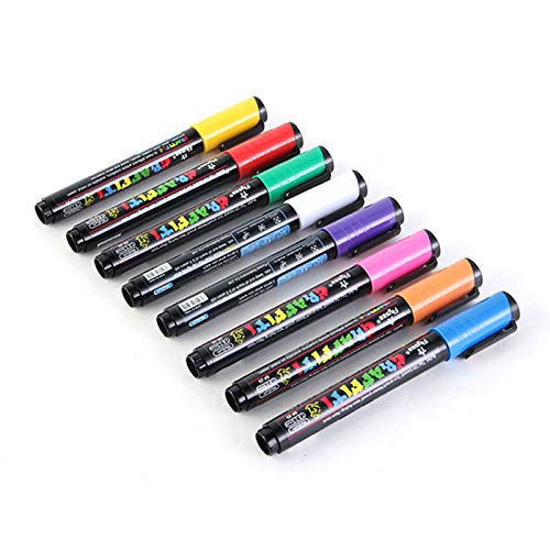 Harddo 1 Stück Acrylfarbe Marker Stifte DIY Graffiti Stift einfach zu schreiben und abzuwischen, für Holz, Keramik, Metall, Stoff, Leinwand, Papier, Glas, Keramik, Metall, Holz Harddo 1 Stück Acrylfarbe Marker Stifte DIY Graffiti Stift einfach zu schreiben und abzuwischen, für Holz, Keramik, Metall, Stoff, Leinwand, Papier, Glas, Keramik, Metall, Holz von Fcalvy