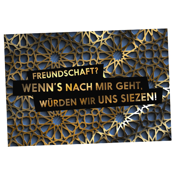 Grußkarte Siezen, 17,5cm x 12cm von Fck You Cards Krause & Tietjen GbR