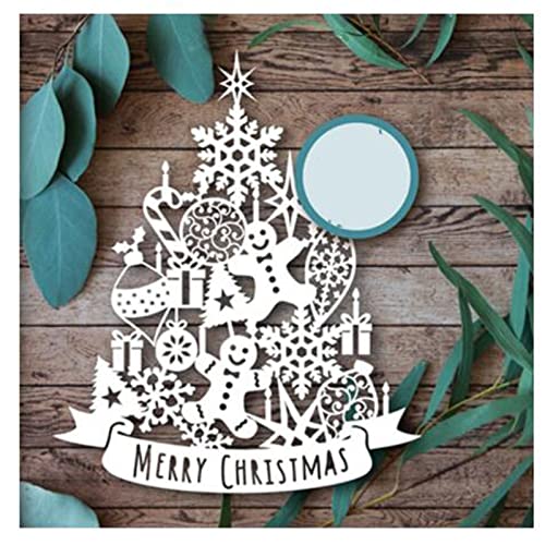 Frohe Weihnachten Stanzformen für Kartenherstellung, Frohe Weihnachten, Stanzschablonen für DIY, Scrapbooking, Fotoalbum, dekorative Prägepapier-Stanzformen für Kartenherstellung, vorgestanzt von Fclily@JJ