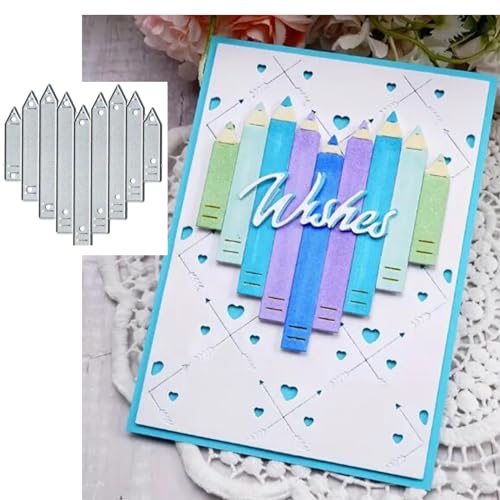 Herzförmige Buntstifte, Metall-Stanzformen, Liebesherz, Stanzformen, Stanzschablonen, DIY, Scrapbooking, dekorative Prägung, Papier, Scrapbooking, Kartenherstellung Herzförmige Buntstifte, Metall-Stanzformen, Liebesherz, Stanzformen, Stanzschablonen, DIY, Scrapbooking, dekorative Prägung, Papier, Scrapbooking, Kartenherstellung von Fclily@JJ