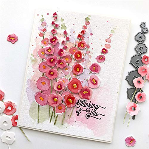 Hollyhocks Metall-Stanzformen, Frühlingsblumen, Blatt, Einladungskarten, Stanzformen, Schablonen, DIY, Scrapbooking, dekorative Prägepapier, Scrapbooking, Kartenherstellung Hollyhocks Metall-Stanzformen, Frühlingsblumen, Blatt, Einladungskarten, Stanzformen, Schablonen, DIY, Scrapbooking, dekorative Prägepapier, Scrapbooking, Kartenherstellung von Fclily@JJ