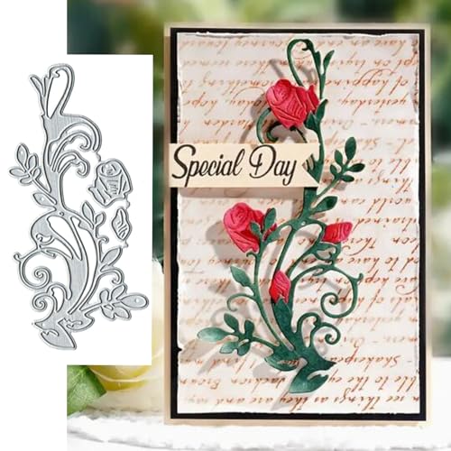 Metall-Stanzformen, Motiv: Dornige Rose, Motiv: Frohe Weihnachten, Blume, Blätter, Spitze, Schablonen, DIY, Scrapbooking, dekorative Prägung, Papier, Scrapbooking, Kartenherstellung Metall-Stanzformen, Motiv: Dornige Rose, Motiv: Frohe Weihnachten, Blume, Blätter, Spitze, Schablonen, DIY, Scrapbooking, dekorative Prägung, Papier, Scrapbooking, Kartenherstellung von Fclily@JJ