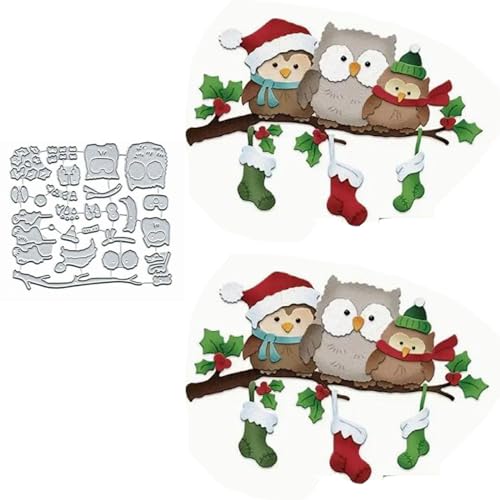 Fclily@JJ Metall-Stanzformen, Weihnachtsmann, Hirsch, Eule, Frohe Weihnachten, Schneeflocke, Baum, Schneemann, Schablonen für DIY, Scrapbooking, Album, dekorative Prägepapier-Stanzformen, Fclily@JJ Metall-Stanzformen, Weihnachtsmann, Hirsch, Eule, Frohe Weihnachten, Schneeflocke, Baum, Schneemann, Schablonen für DIY, Scrapbooking, Album, dekorative Prägepapier-Stanzformen, von Fclily@JJ