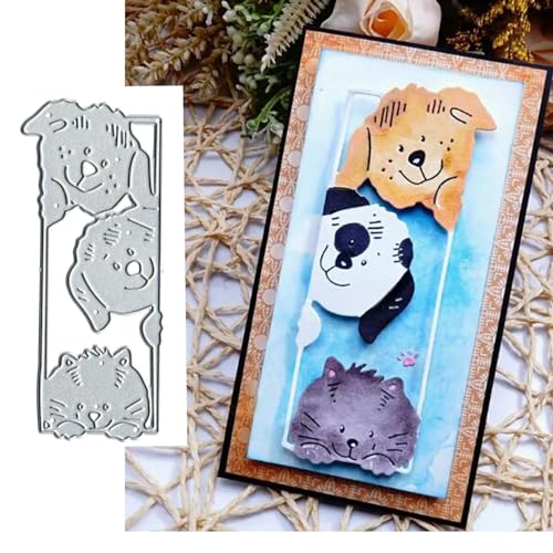 Metall-Stanzformen, niedliche Katze und Hund, quadratischer Rahmen, Stanzschablonen, DIY, Scrapbooking, dekoratives Prägepapier, Scrapbooking, Kartenherstellung Metall-Stanzformen, niedliche Katze und Hund, quadratischer Rahmen, Stanzschablonen, DIY, Scrapbooking, dekoratives Prägepapier, Scrapbooking, Kartenherstellung von Fclily@JJ