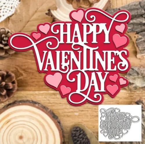 Metall-Stanzformen "Happy Valentines Day with Loves Words", Frühlings-Sonnenblumen-Rahmen, Blätter, Stanzschablonen für DIY, Scrapbooking, Album, dekorative Prägepapier-Stanzformen für Metall-Stanzformen "Happy Valentines Day with Loves Words", Frühlings-Sonnenblumen-Rahmen, Blätter, Stanzschablonen für DIY, Scrapbooking, Album, dekorative Prägepapier-Stanzformen für von Fclily@JJ