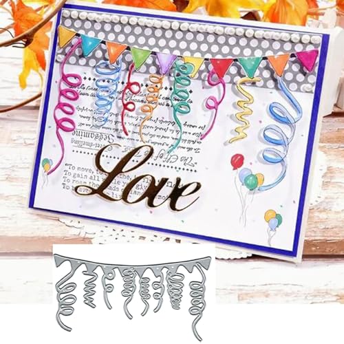 Fclily@JJ, Banner- und Band-Stanzformen aus Metall, Flaggen-Banner-Stanzformen, Schnittschablonen für DIY-Einladungskarten, Scrapbooking, Alben, dekorative Prägepapier-Stanzformen, Kartenherstellung Fclily@JJ, Banner- und Band-Stanzformen aus Metall, Flaggen-Banner-Stanzformen, Schnittschablonen für DIY-Einladungskarten, Scrapbooking, Alben, dekorative Prägepapier-Stanzformen, Kartenherstellung von Fclily@JJ