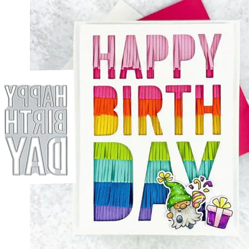 Metall-Stanzformen mit Aufschrift "Happy Birthday", Zahlensymbole, Stanzschablonen, DIY, Scrapbooking, dekoratives Prägepapier, Scrapbooking, Kartenherstellung Metall-Stanzformen mit Aufschrift "Happy Birthday", Zahlensymbole, Stanzschablonen, DIY, Scrapbooking, dekoratives Prägepapier, Scrapbooking, Kartenherstellung von Fclily@JJ